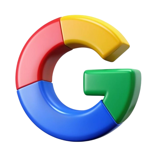 Colorful circular logo featuring blue, yellow, orange, and green curved segments on a dark blue background.